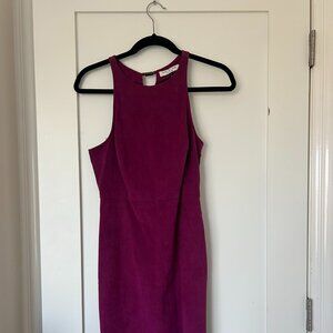Halston Heritage plum sheath dress, sleeveless cocktail dress, Size Small